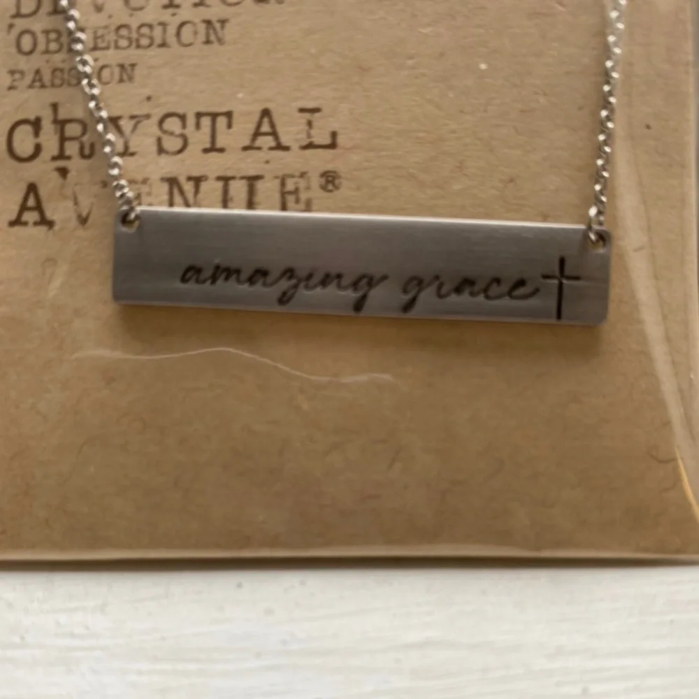 Amazing Grace Necklace Name Plate Brand New in Package - Picture 2 of 3
